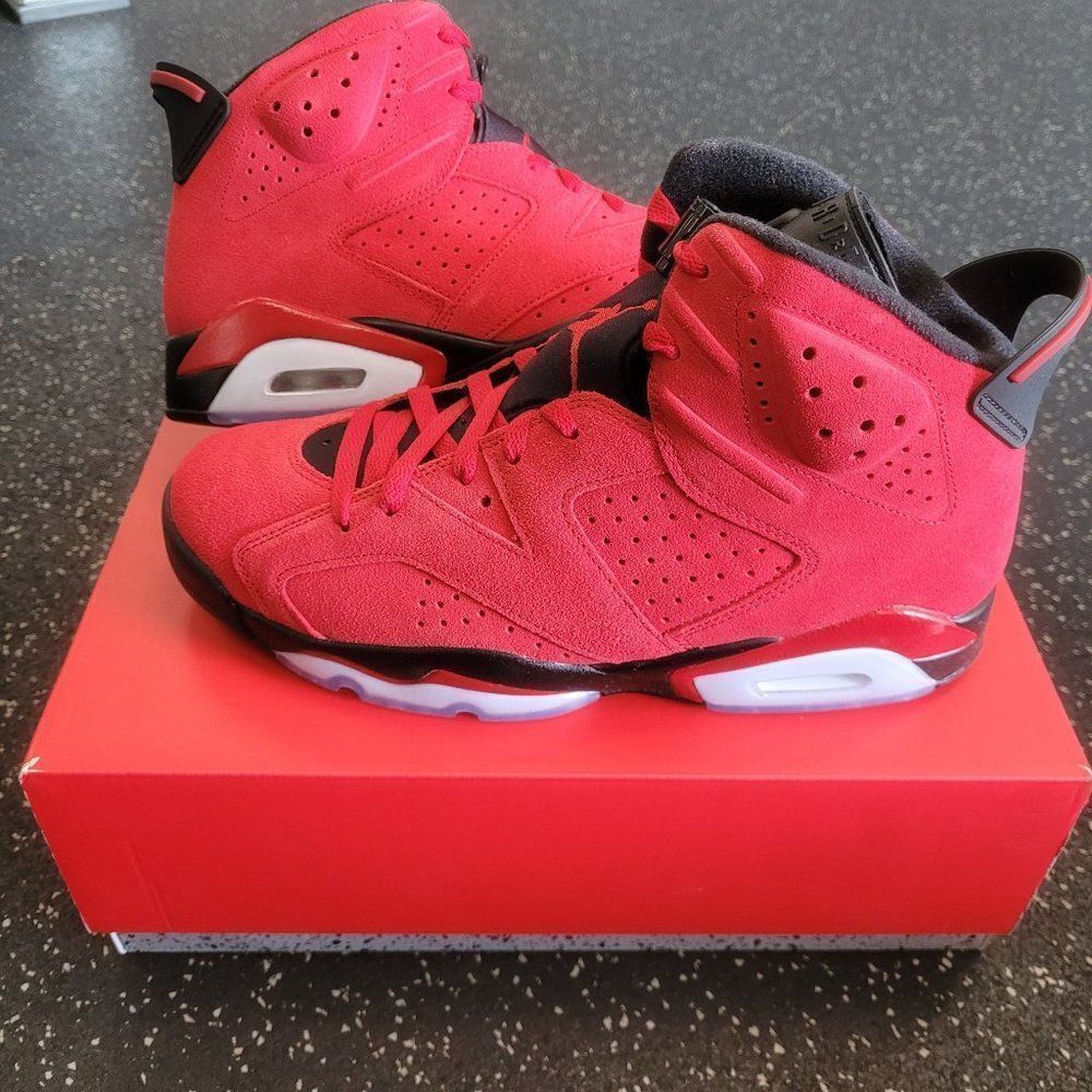Nike Air Jordan 6 Retro Shoes Toro Bravo Red Black CT8529-600 Men's 13